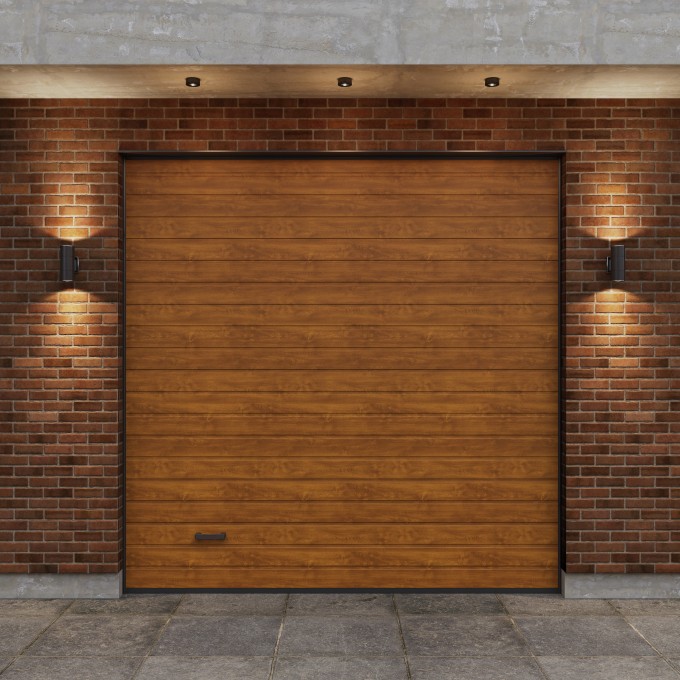 Автоматические гаражные секционные ворота ALUTECH Trend 2500×2500 мм 66847 Автоматические гаражные секционные ворота ALUTECH Trend 2500×2500 мм 66847