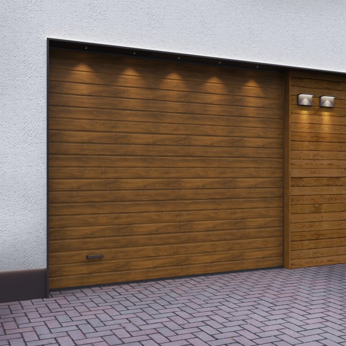 Автоматические гаражные секционные ворота ALUTECH Trend 3000×2500 мм 66868 Автоматические гаражные секционные ворота ALUTECH Trend 3000×2500 мм 66868