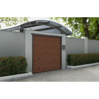 Автоматические гаражные секционные ворота под навес ALUTECH Trend 2750×2500 мм Автоматические гаражные секционные ворота под навес ALUTECH Trend 2750×2500 мм