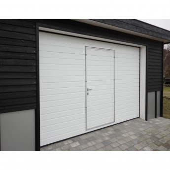 Автоматические секционные гаражные ворота с калиткой ALUTECH Prestige 2750×2500 мм Автоматические секционные гаражные ворота с калиткой ALUTECH Prestige 2750×2500 мм