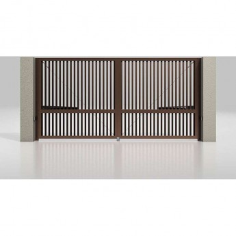 Распашные ворота с электроприводом ALUTECH Prestige 4000×2000 мм Распашные ворота с электроприводом ALUTECH Prestige 4000×2000 мм