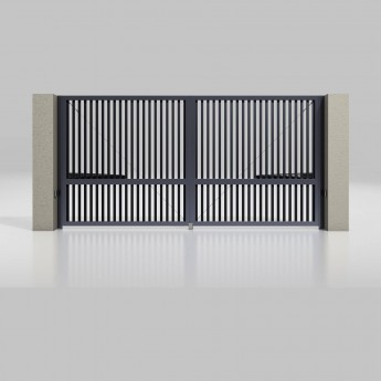 Распашные ворота с электроприводом ALUTECH Prestige 4000х2000 мм Распашные ворота с электроприводом ALUTECH Prestige 4000х2000 мм