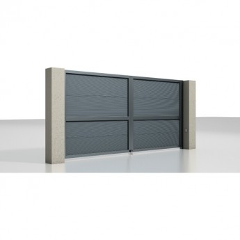 Распашные ворота с электроприводом ALUTECH Prestige 4500×2000 мм Распашные ворота с электроприводом ALUTECH Prestige 4500×2000 мм